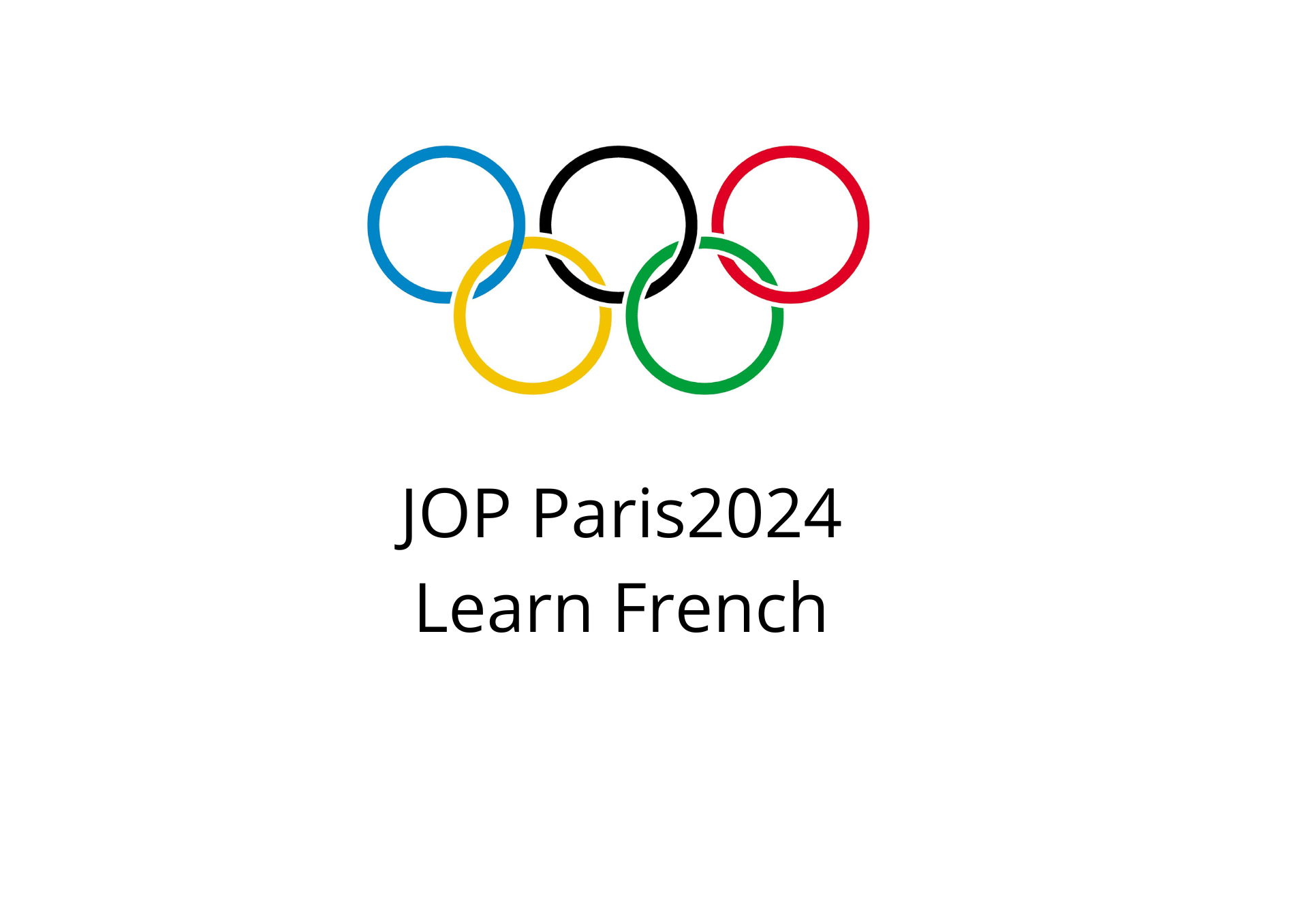 JOP Paris2024 Learn French 