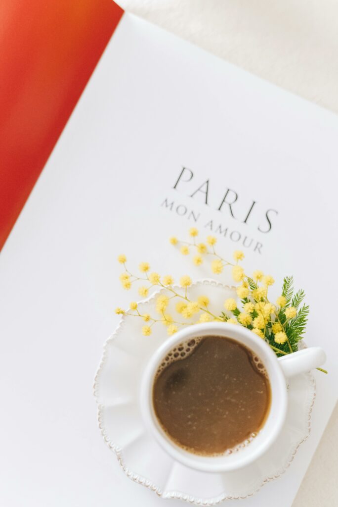 Visiter paris au printemps terrasse de café